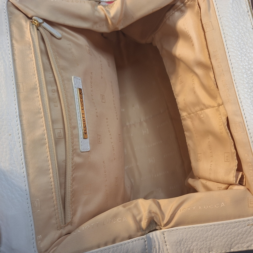 Elliott Lucca White and Tan  Shoulder Bag - Picture 5 of 14